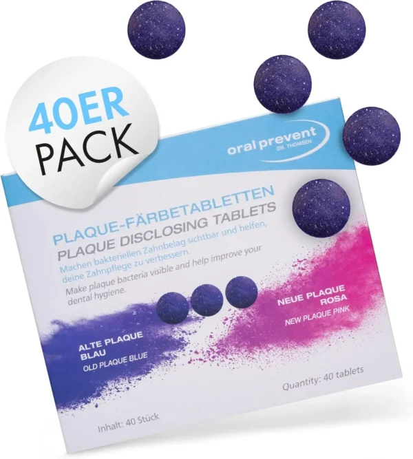 ORAL PREVENT Plaque Färbetabletten 40er Pack